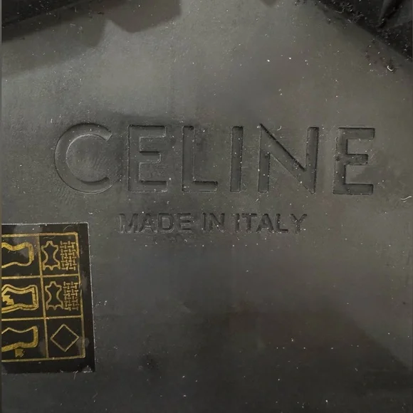 CELINE Black 45mm Bulky Laced-up Boots in Nylon